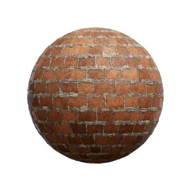 Old red brick wall 5